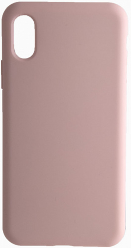 Силиконовый чехол Soft Touch для Apple iPhone XR бледно-розовый