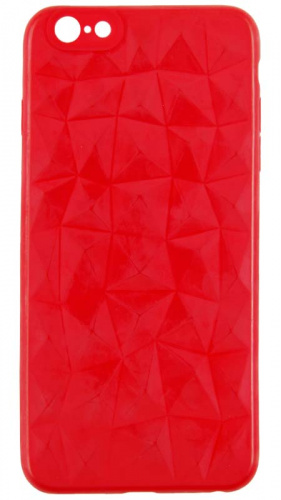 Силиконовый чехол для Apple iPhone 6/6S Plus призма красный