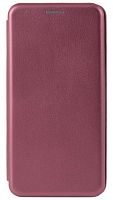 Чехол-книга OPEN COLOR для Samsung Galaxy A8 Plus/A730 бордовый
