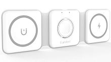 Беспроводное зарядное устройство 3в1 Earldom ET-WC20 для смартфонов/Apple Watch/Airpods, белый