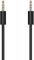 Аудио кабель AUX Krutoff Classic черный 1m (пакет)