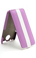 Чехол-книжка Armor Case HTC One X purple/white