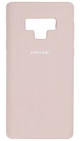 Задняя накладка Soft Touch для Samsung Galaxy Note 9/N960 бледно-розовый