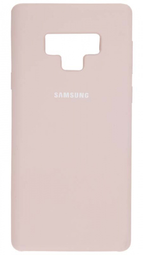 Задняя накладка Soft Touch для Samsung Galaxy Note 9/N960 бледно-розовый