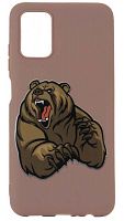 Силиконовый чехол для Samsung Galaxy A03S/A037 злой медведь
