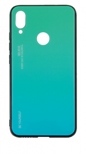 Силиконовый чехол для Xiaomi Redmi Note 7 градиент бирюзовый
