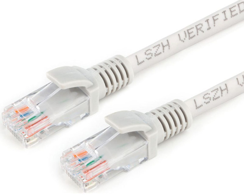Патч-корд LSZH медный UTP Cablexpert PP30-2M кат.5e 2м литой многожильный (серый)