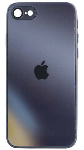Силиконовый чехол для Apple iPhone 7/8 стекло градиентное черный