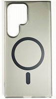 Задняя накладка MagSafe для Samsung Galaxy S24 Ultra матовый черный