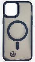 Силиконовый чехол MagSafe для Apple iPhone 12 Pro Max матовый черный