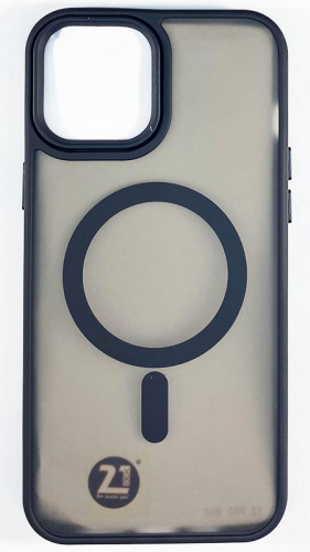 Силиконовый чехол MagSafe для Apple iPhone 12 Pro Max матовый черный