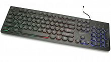 Клавиатура с подсветкой Gembird KB-240L, USB, черный, 104 клавиши, подсветка Rainbow