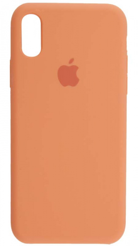 Задняя накладка Soft Touch для Apple iPhone X/XS персиковый Задняя накладка Soft Touch для Apple iPhone X/XS персиковый
