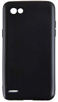 Силиконовый чехол New Metallic для LG Q6 матовый черный