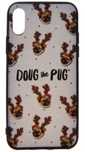 Силиконовый чехол для Apple iPhone X/XS Florme DOUG and PUG