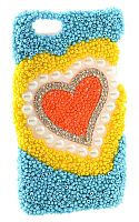 Накладка ручной работы для iPhone 5/5S "Pearl Heart" арт. 21A04/26600/0