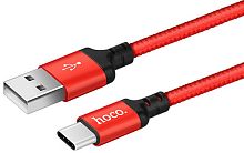 Кабель USB - Type-C HOCO X14 Times speed 2.0м 2A красный