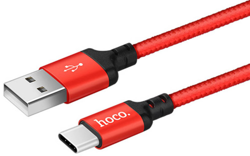 Кабель USB - Type-C HOCO X14 Times speed 2.0м 2A красный