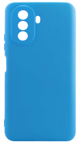 Силиконовый чехол Soft Touch для Huawei Nova Y70 голубой