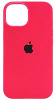 Задняя накладка Soft Touch для Apple Iphone 15 неоновый розовый