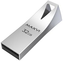 32GB флэш драйв Maxvi metallic серебро (FD32GBUSB20C10MK2)