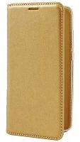 Чехол-книжка Book Case для Meizu Mi6 с визитницей золотой