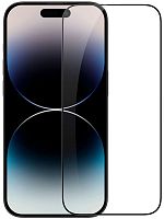 Противоударное стекло для Apple iPhone 14 Pro Max 5D силикон чёрный