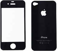 Противоударное стекло Glass для Apple iPhone 4/4S (2 стороны)