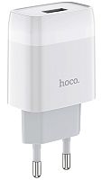 СЗУ 1 USB HOCO C72A Glorious 2100mA белый