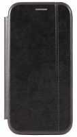 Чехол-книга OPEN COLOR для Huawei Honor 9S с прострочкой черный