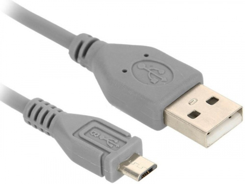 Кабель USB 2.0 AM/micro B 5pin (серый), 3.0 m K-730