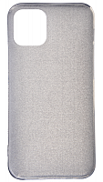 Силиконовый чехол Glamour для Apple iPhone 12 mini серебро