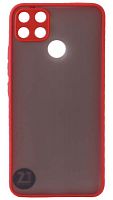 Силиконовый чехол для Realme C25/C25s хром красный