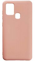 Силиконовый чехол Soft Touch для Samsung Galaxy A21s/A217 бледно-розовый
