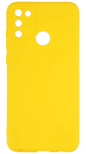 Силиконовый чехол для Huawei Honor 9A матовый желтый