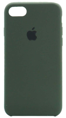 Задняя накладка Soft Touch для Apple iPhone 7/8 темно-зеленый