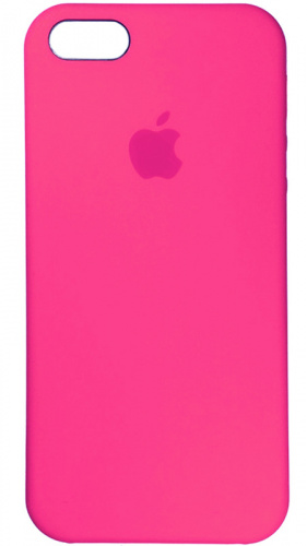 Задняя накладка Soft Touch для Apple iPhone 5/5S/SE неоновый розовый