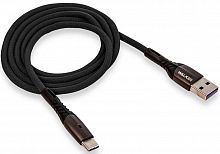 Кабель USB - Type-C WALKER" C920 3.1А QC индикатор нейлон чёрный