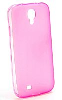 Силиконовый чехол Lux для Samsung GT-I9500 Galaxy S IV (розовый)