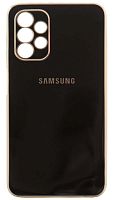 Силиконовый чехол для Samsung Galaxy A13/A135 глянцевый с окантовкой черный