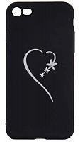 Задняя накладка для Apple iPhone 7/8 Stern black heart чёрный