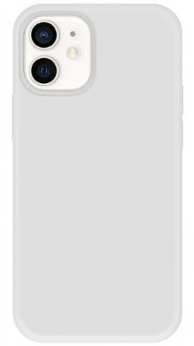 Задняя накладка Krutoff Silicone Case для Apple Iphone 12 mini (white) 