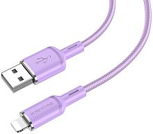 Кабель USB - 8 pin Borofone BX90 1.0м 2.4A фиолетовый