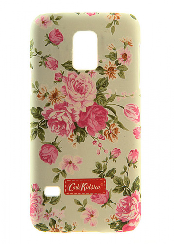 Задняя накладка Cath Kidston для Samsung G-800 Galaxy S V mini (молочная с розовыми цветами)