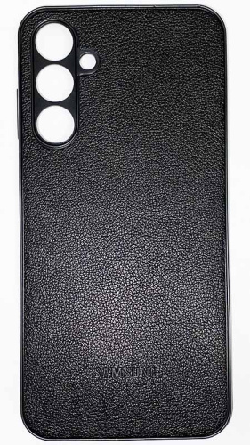 Силиконовый чехол для Samsung Galaxy A25/A256 кожа с лого черный