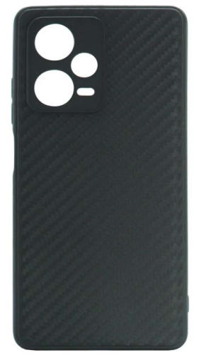 Силиконовый чехол для Xiaomi Redmi Note 12 Pro Plus карбон черный