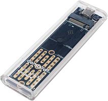 Внешний корпус USB 3.1 для M2 NVME Gembird EEM2-NVME-2, порт Type-С, пластик, прозрачный, коробка