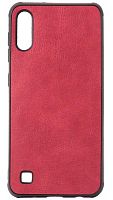 Силиконовый чехол для Samsung Galaxy A10/A105 кожа красный