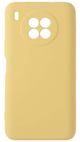 Силиконовый чехол Soft Touch для Honor 50 Lite/Nova 8i с защитой камеры желтый