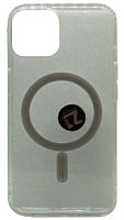 Силиконовый чехол Hoco для Apple iPhone 13 Magnetic series MagSafe прозрачный